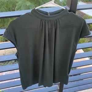 H&m blouse small green olive